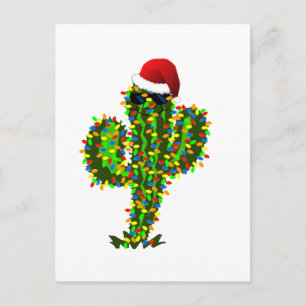 Saguaro jul Ljus Helg Vykort