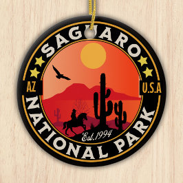 Saguaro National Park Arizona U.S. Julgransprydnad Keramik