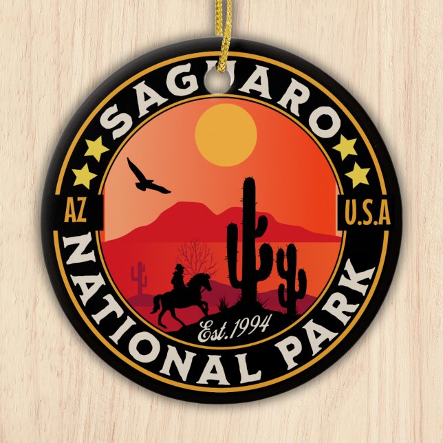 Saguaro National Park Arizona U.S. Julgransprydnad Keramik (Skapare uppladdad)