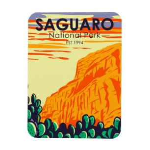 Saguaro nationalpark Arizona Prickly Pear Cactus Magnet