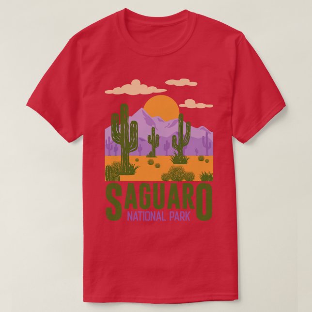 Saguaro nationalpark Arizona T Shirt (Design framsida)