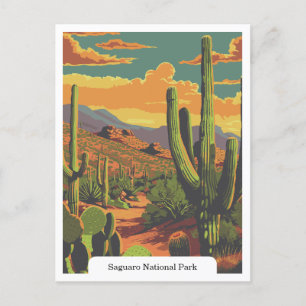 Saguaro nationalpark, Arizona USA Vykort