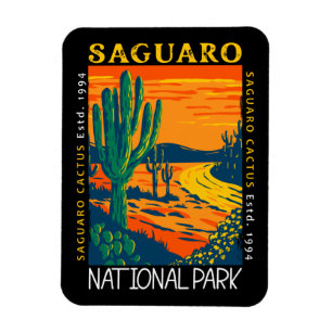 Saguaro nationalpark Arizona Vintage Distress Magnet