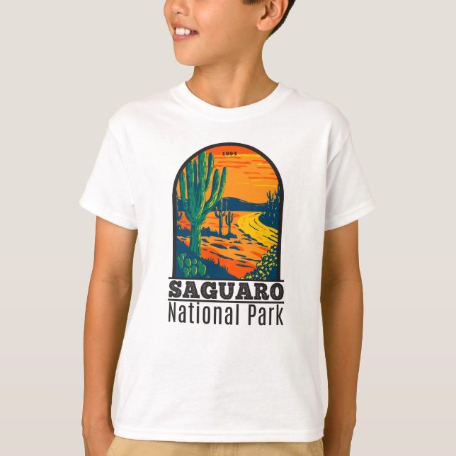 Saguaro nationalpark Arizona Vintage T-Shirt (Framsida)