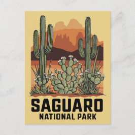 Saguaro nationalpark Cactus Vykort