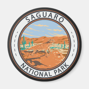Saguaro nationalpark Horned Lizard Circle Magnet