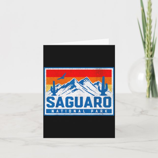 Saguaro nationalpark  kort (Framsida)