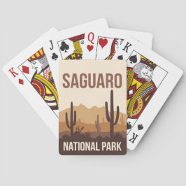 Saguaro nationalpark Minimal Travel Art Casinokort