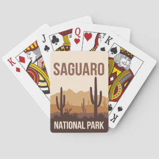 Saguaro nationalpark Minimal Travel Art Casinokort