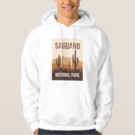 Saguaro nationalpark Minimal Travel Art Hoodie