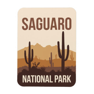 Saguaro nationalpark Minimal Travel Art Magnet