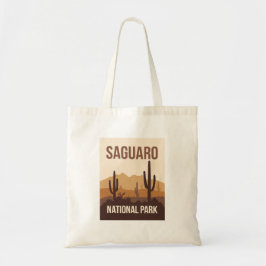 Saguaro nationalpark Minimal Travel Art Tygkasse