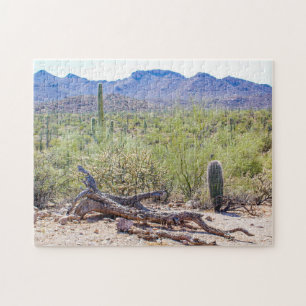 Saguaro nationalpark Tucson Arizona Jigszle Puzzle Pussel