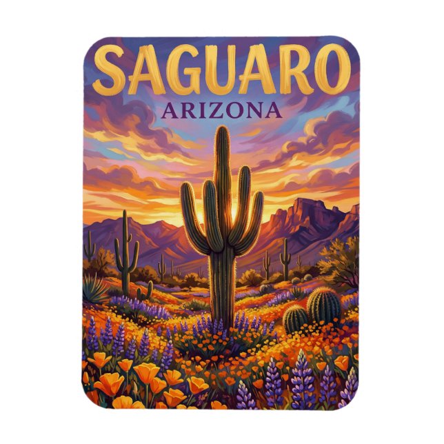 Saguaro nationalpark USA Magnet (Vertikal)