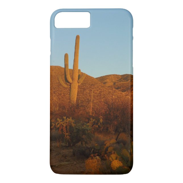Saguaro Sunset I Arizona Desert liggande Case-Mate iPhone Skal (Baksida)