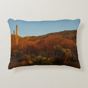 Saguaro Sunset I Arizona Desert liggande Prydnadskudde