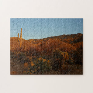 Saguaro Sunset I Arizona Desert liggande Pussel
