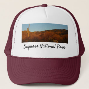 Saguaro Sunset I Arizona Desert liggande Truckerkeps