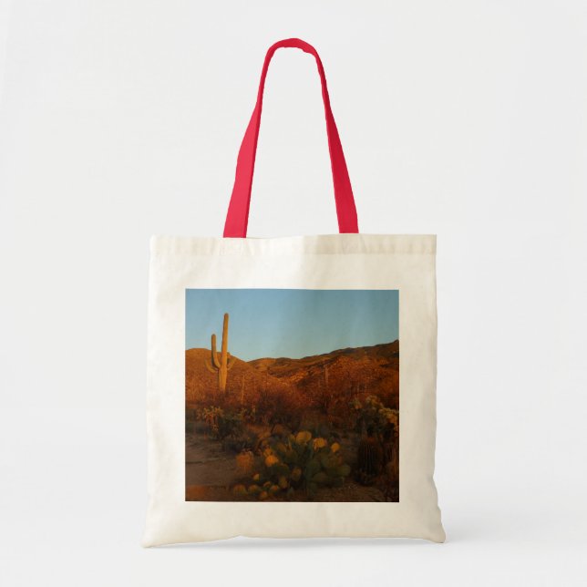 Saguaro Sunset I Arizona Desert liggande Tygkasse (Framsidan)