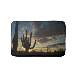 Saguaro Sunset II Arizona Desert liggande Badrumsmatta