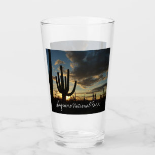 Saguaro Sunset II Arizona Desert liggande Glaskopp