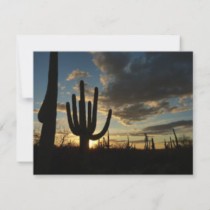 Saguaro Sunset II Arizona Desert liggande Kort