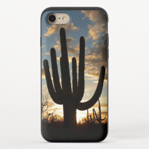 Saguaro Sunset II Arizona Desert liggande iPhone 7 Skal