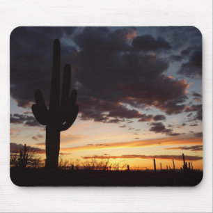 Saguaro Sunset III Arizona Desert liggande Musmatta