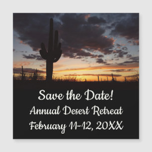 Saguaro Sunset III Arizona Desert Spara datumet
