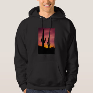 Saguarokaktus vid soluppgång, Arizona Hoodie