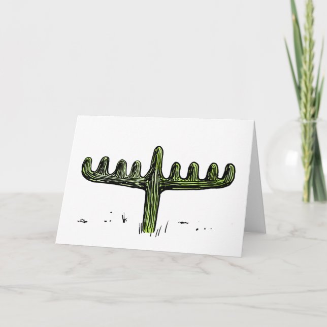 SaguaromenoraHanukkah kort (Framsida)