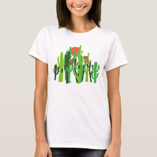 Saguaros Cactus Forest Desert Uggla Sunset T Shirt
