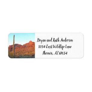 Saguaros nationalpark returadress etikett