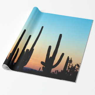 Saguarosolnedgång Presentpapper