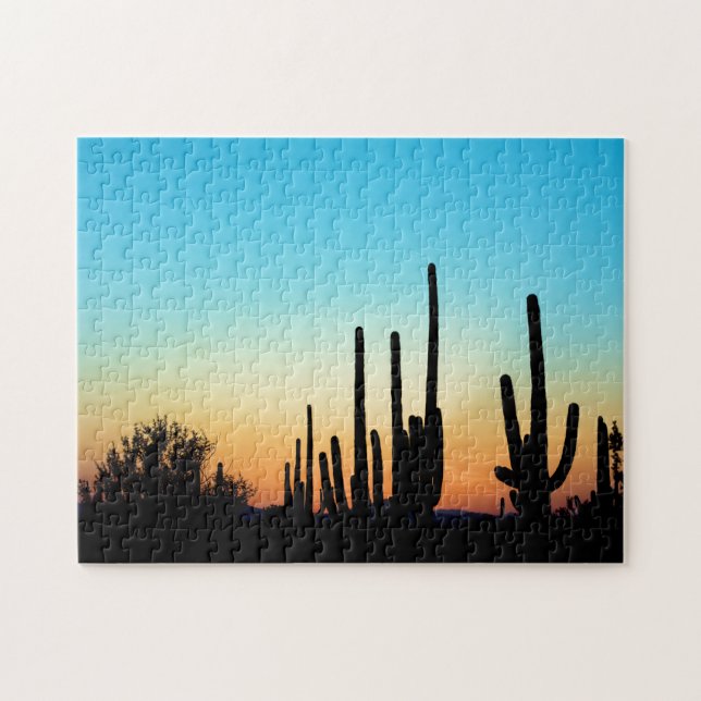 Saguarosolnedgång Pussel (Horisontell)