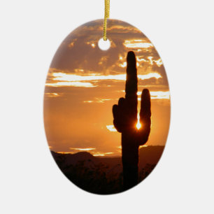 Saguarostrålar Julgransprydnad Keramik