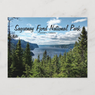Saguenay Fjord Quebec Canada Postcard Vykort