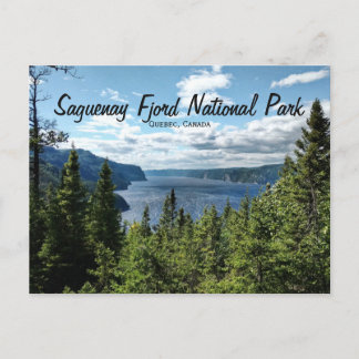Saguenay Fjord Quebec Canada Postcard Vykort