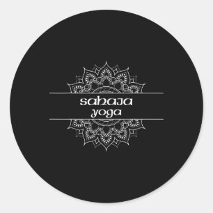 Sahaja Yoga Typ Mandala Grafik Runt Klistermärke