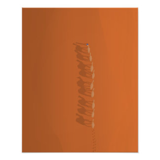 Sahara Desert Marocko | Illustration av luftfartyg Fototryck