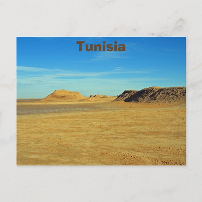 Sahara Desert, Tunisien Vykort (Framsida)