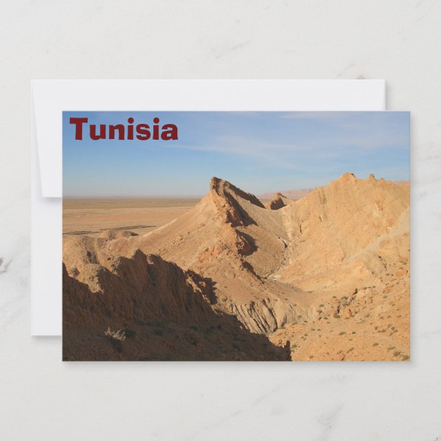 Sahara Desert, tunisiskt kort (Framsida)