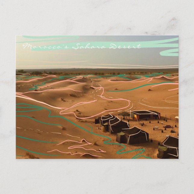 Sahara Desert-vykort Vykort (Framsida)