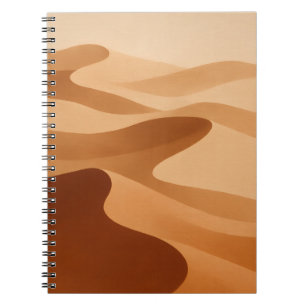 Sahara Dunes Neutral Art Anteckningsbok
