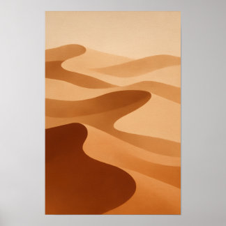 Sahara Dunes Neutral Wall Art Affisch