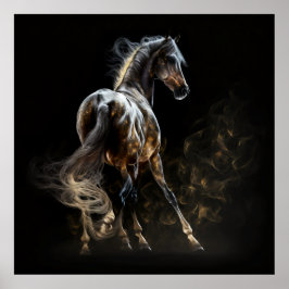 Sahara Horse, Abstrakt Färg, konstutskrifts Wall Poster