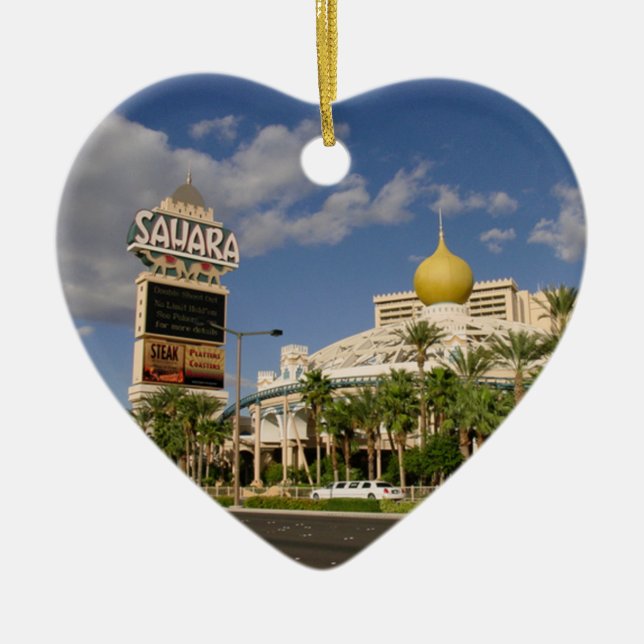 Sahara Hotel Las Vegas Julgransprydnad Keramik (Framsidan)