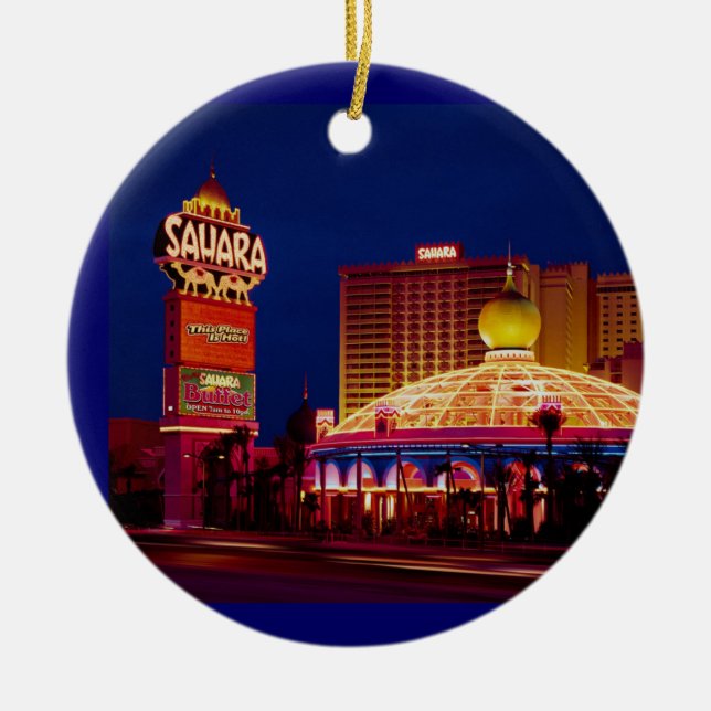 Sahara Hotel Las Vegas Julgransprydnad Keramik (Framsidan)