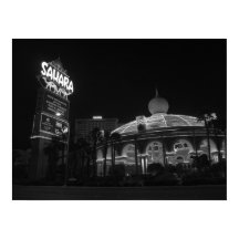 Sahara Las Vegas i svartvitt
