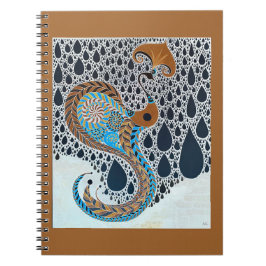 Sahara Pearls Tribal Exotic Peacock Anteckningsbok